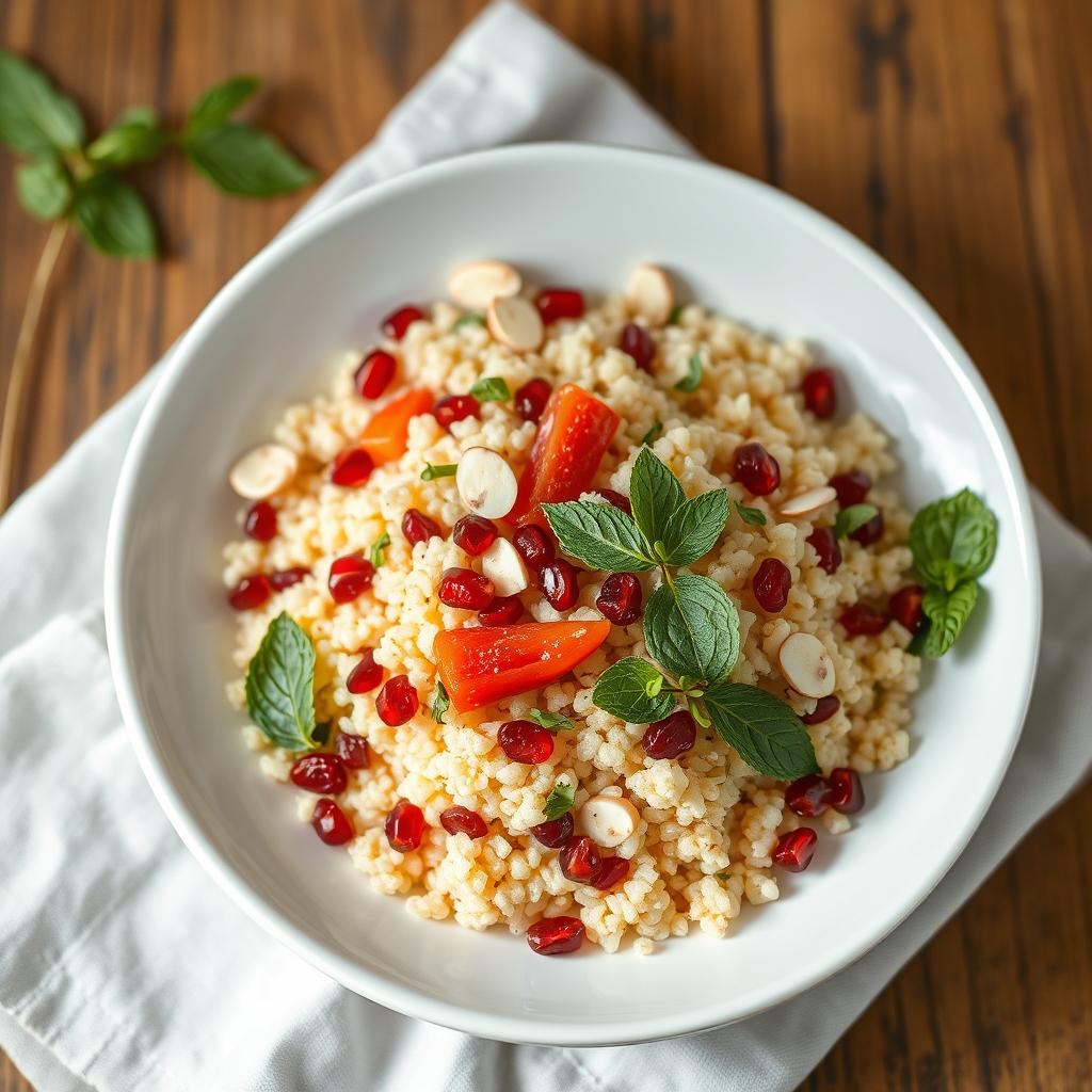 Moroccan Couscous Salad with Pomegranate