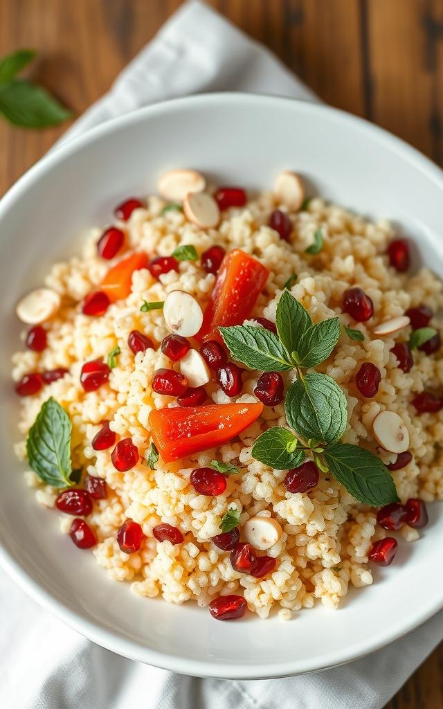Moroccan Couscous Salad with Pomegranate