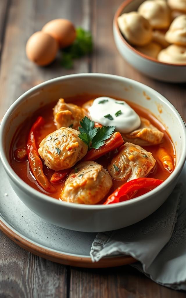 Hungarian Chicken Paprikash