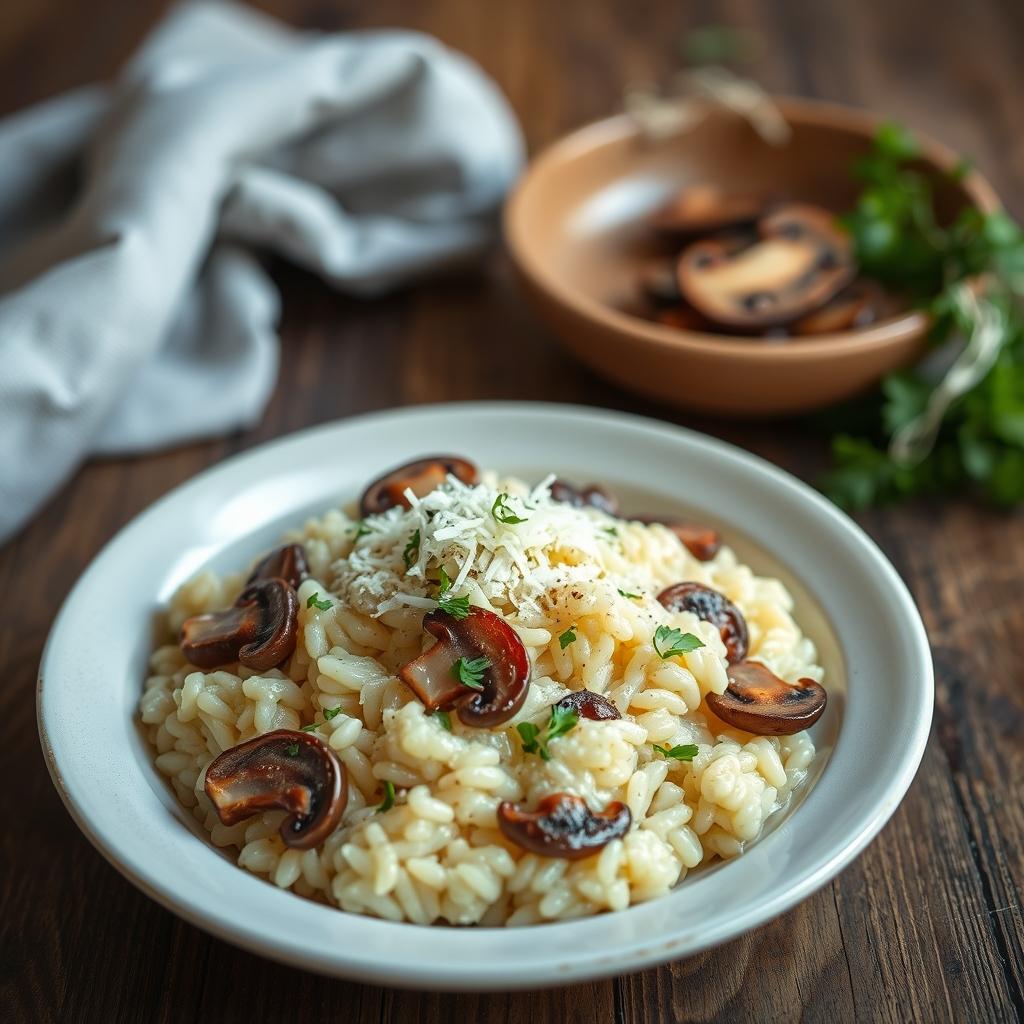 Cremiges Pilz-Risotto