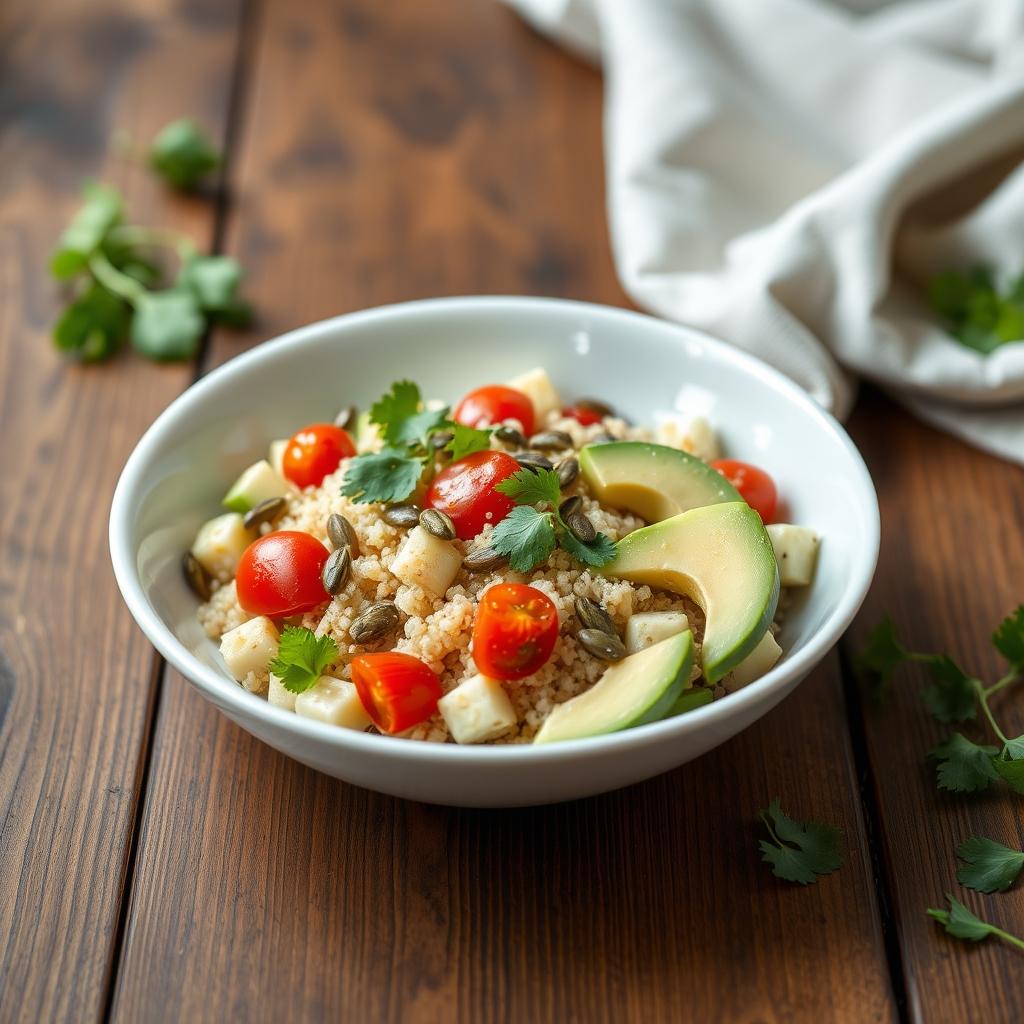 Quinoa-Avocado-Salat mit Limetten-Dressing