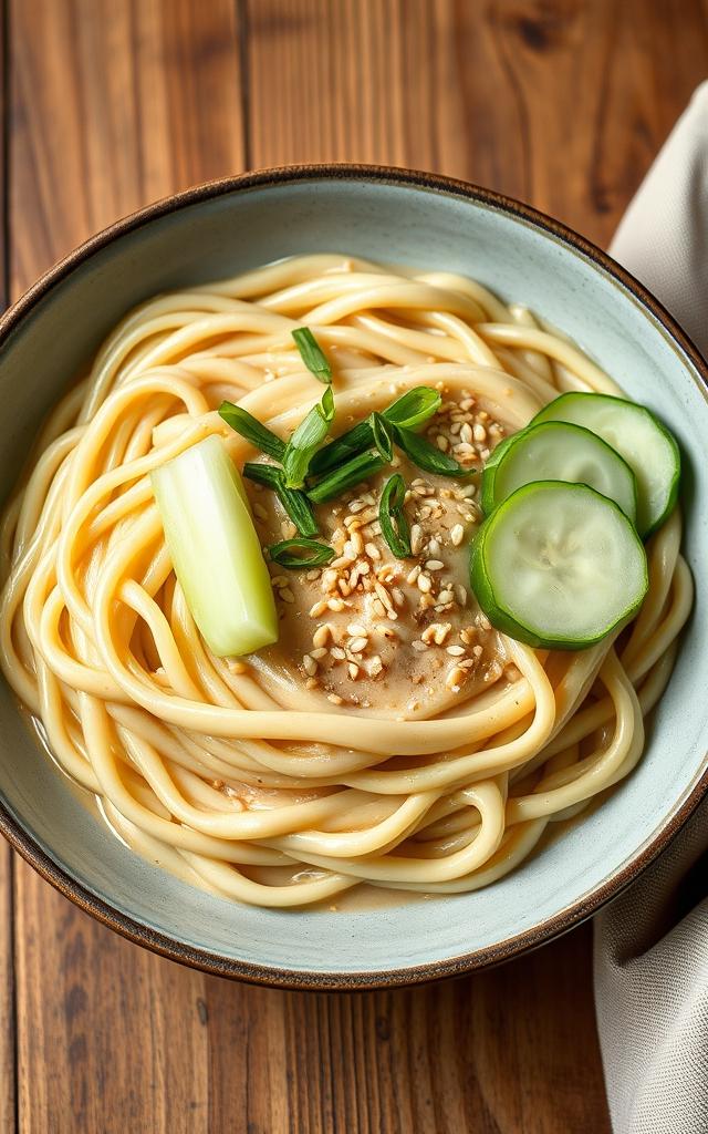 Cold Sesame Noodles with Cucumber