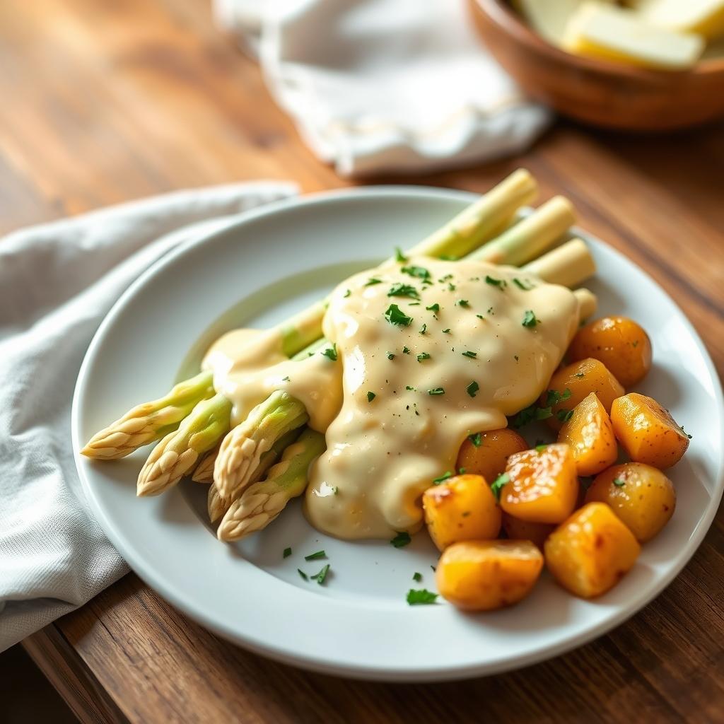 Spargel mit Sauce Hollandaise