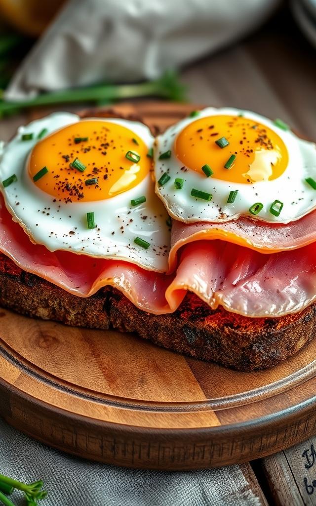 Strammer Max – German Ham and Egg Toast
