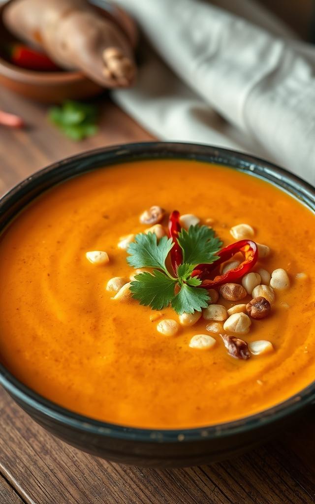 Sweet Potato Peanut Soup