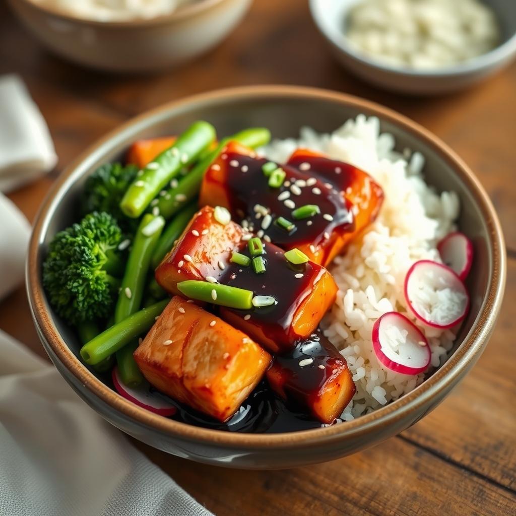 Teriyaki Salmon Bowl