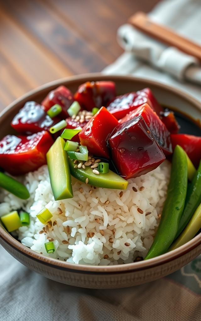 Thunfisch-Poke-Bowl