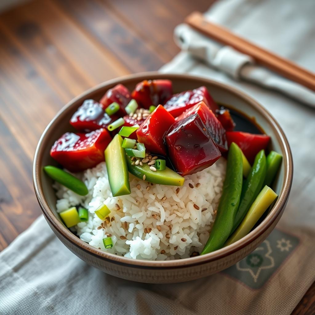 Thunfisch-Poke-Bowl