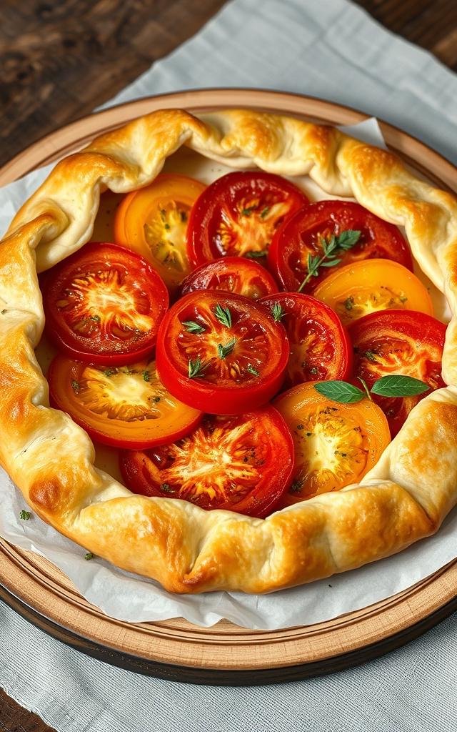 Rustic Heirloom Tomato Galette