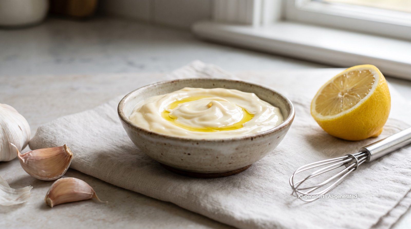 Zelfgemaakte aioli