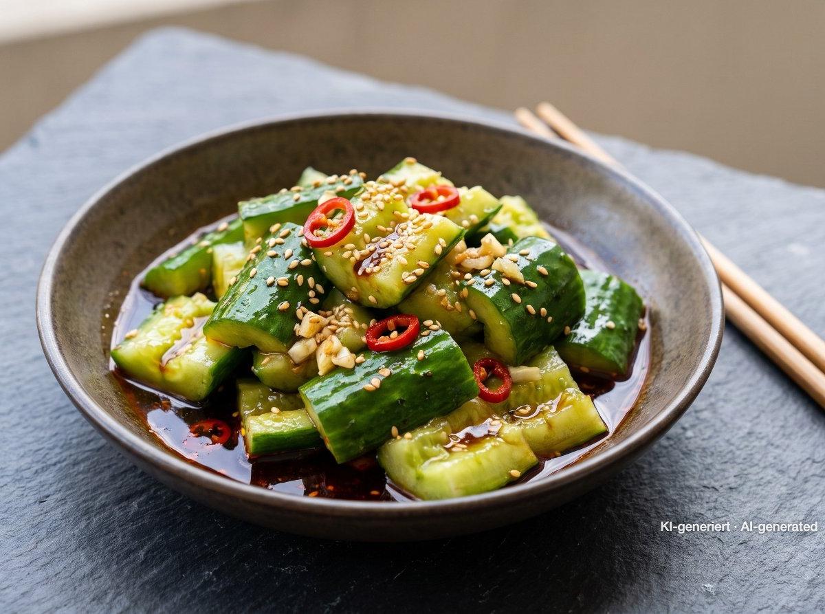 Insalata di cetrioli all'asiatica