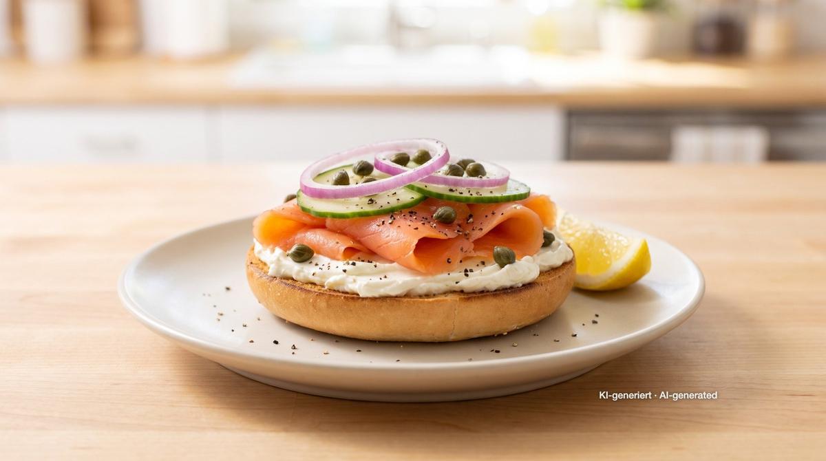 Smoked Salmon Bagel – Recipe and image AI-created, editorially reviewed