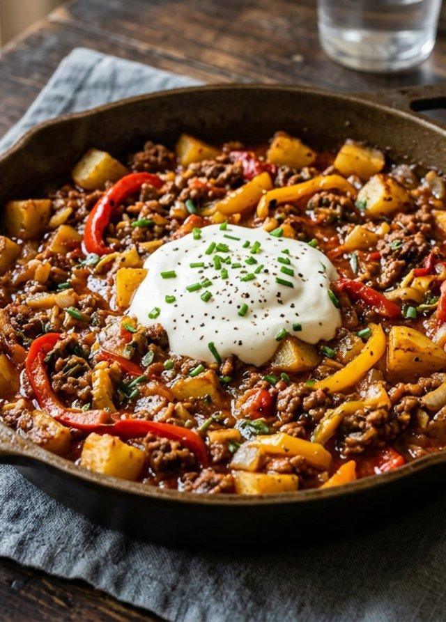 Farmer's Skillet with Ground Beef
