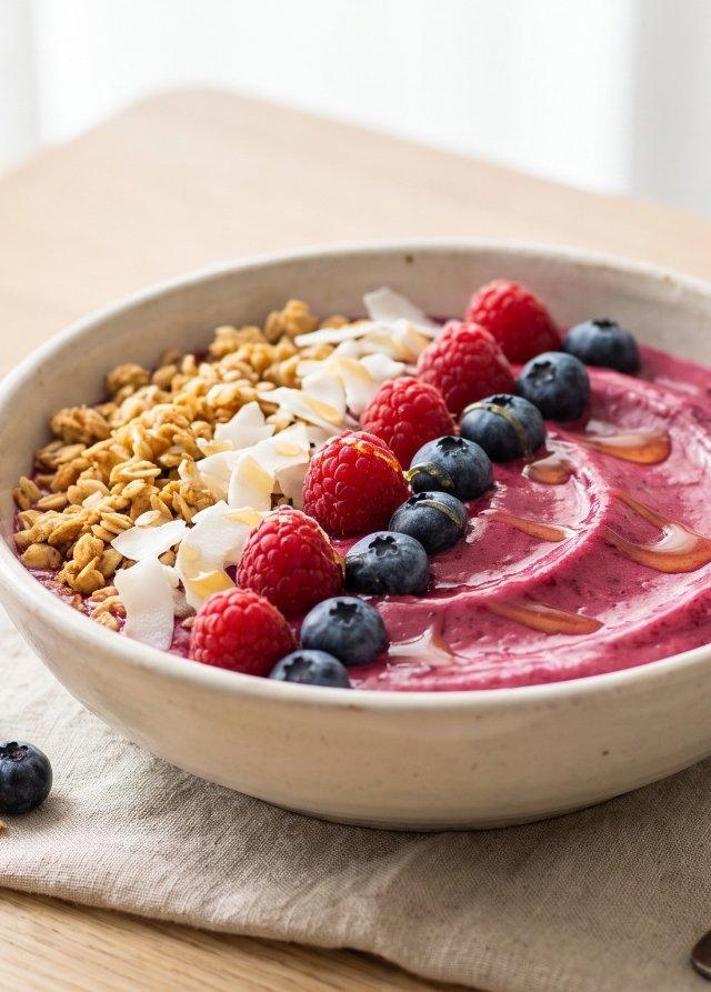 Smoothie bowl ai frutti di bosco