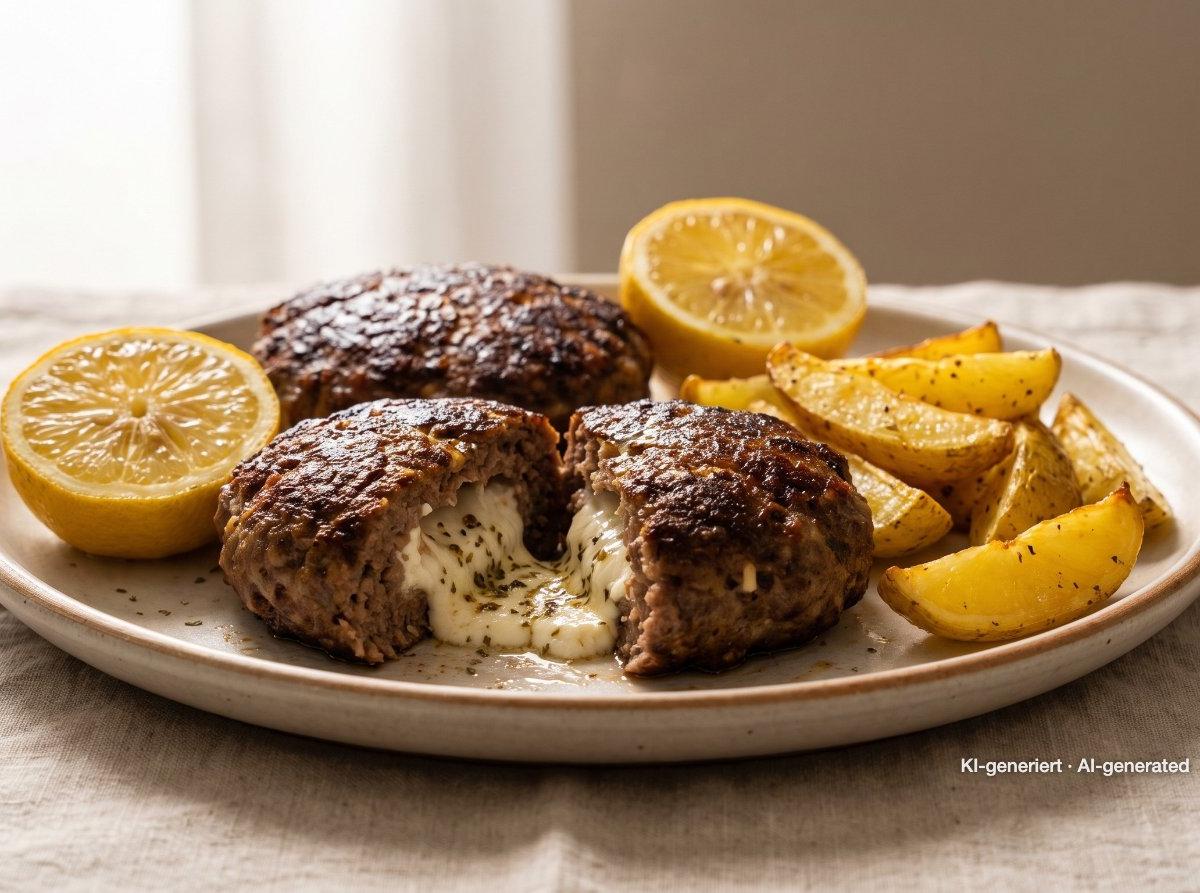 Feta-Stuffed Bifteki