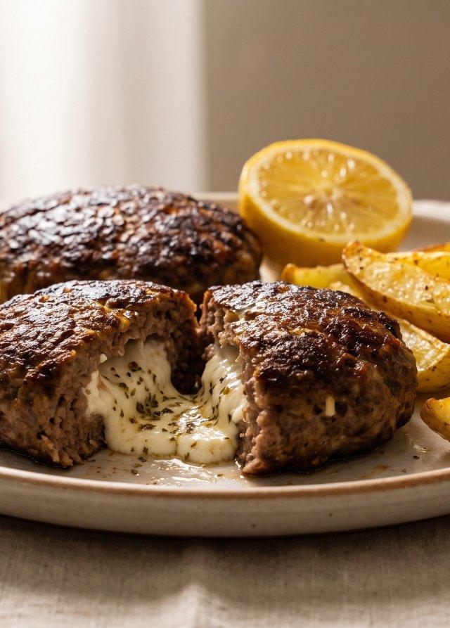 Feta-Stuffed Bifteki