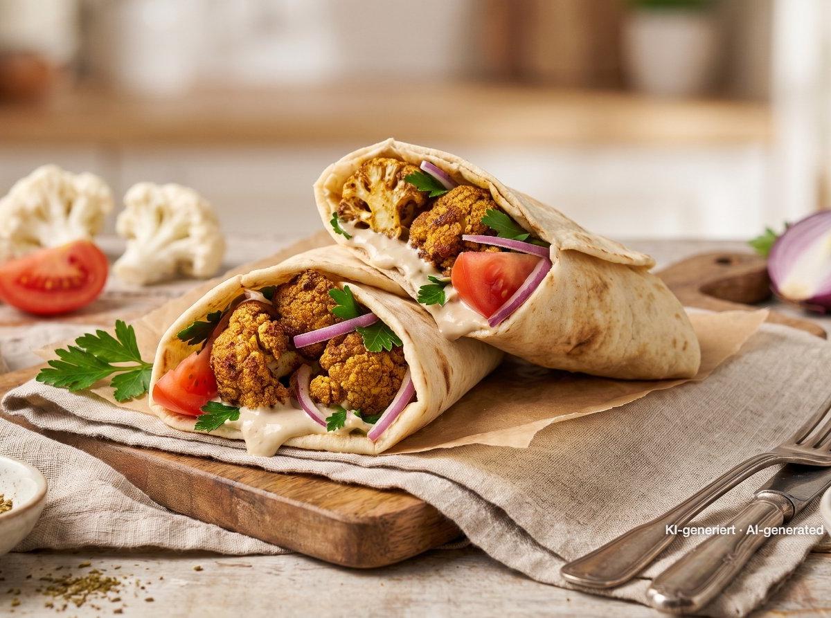 Cauliflower Shawarma Wrap