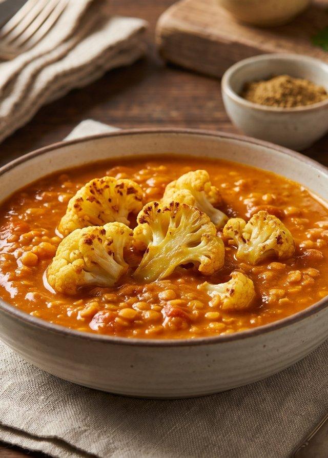 Cauliflower Lentil Curry