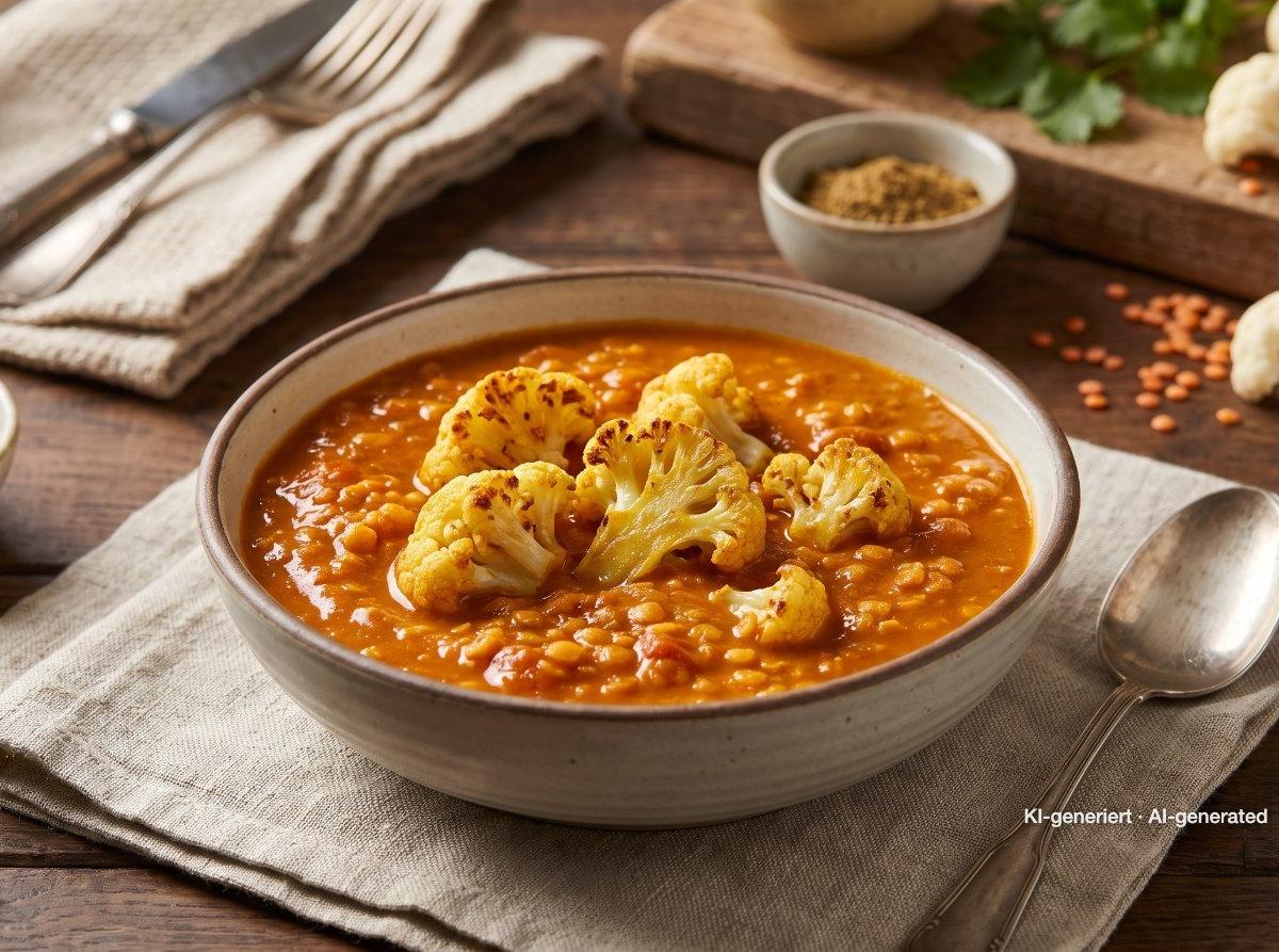 Cauliflower Lentil Curry