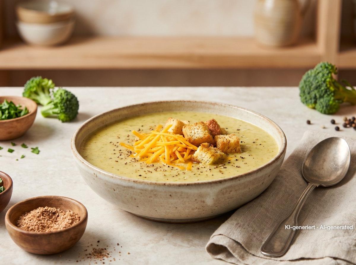 Vellutata di broccoli e cheddar