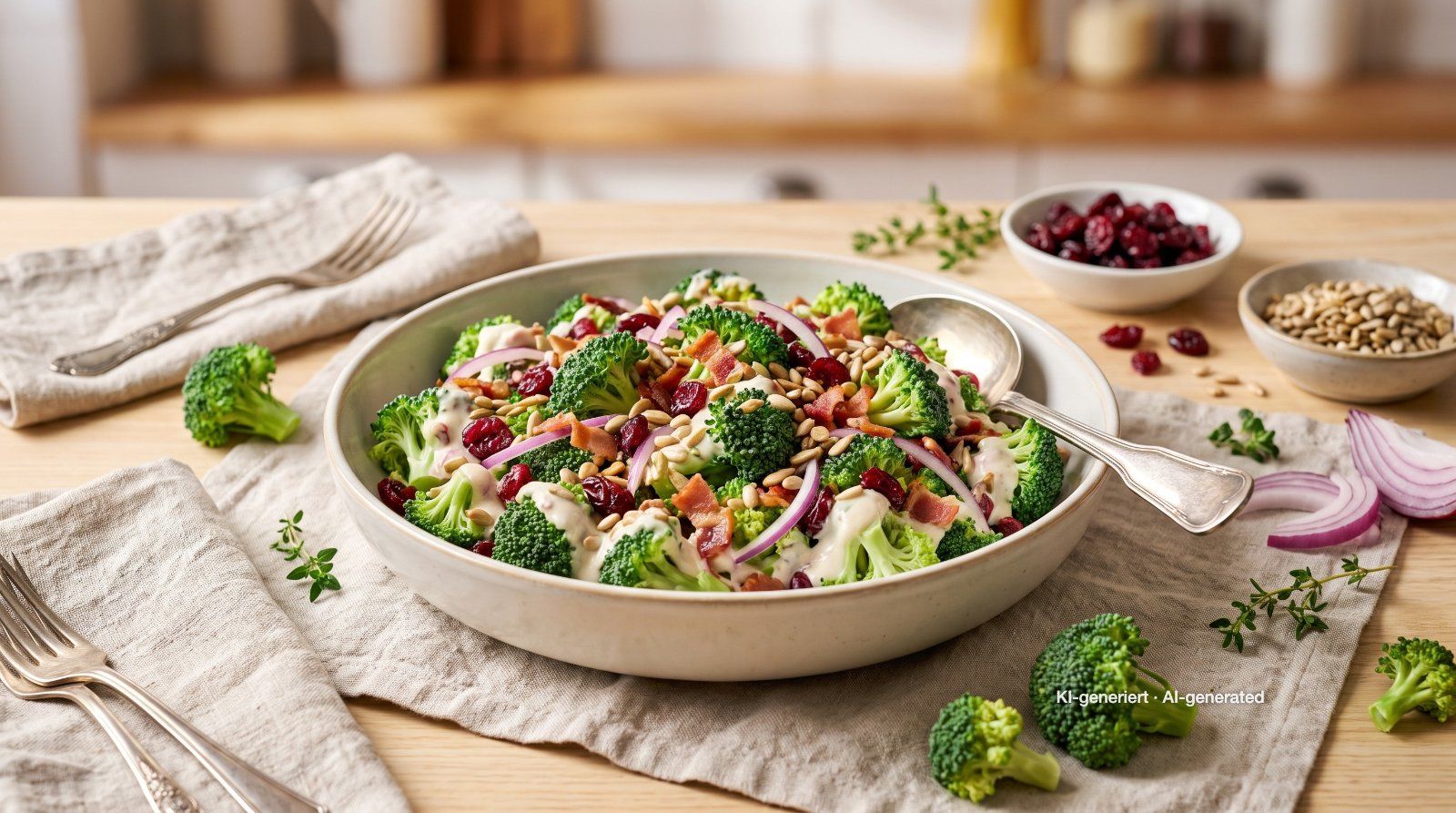 Broccolisalade met cranberry's
