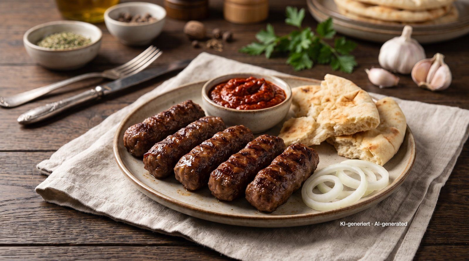 Ćevapčići met ajvar