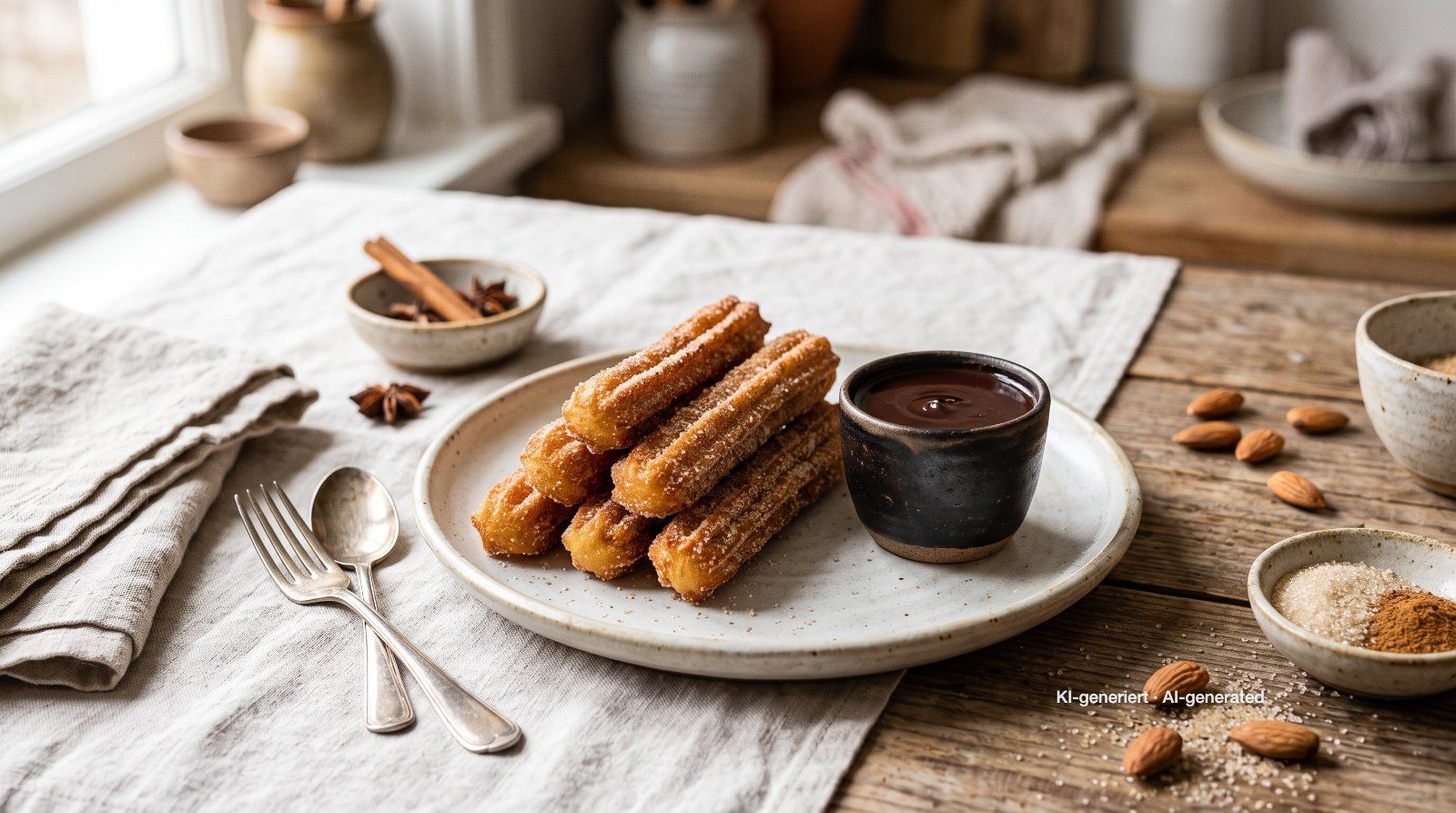 Churros mit Schokosauce