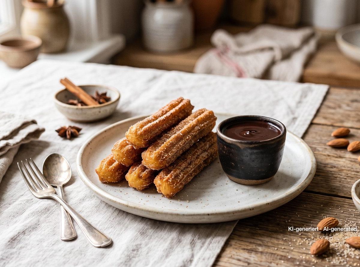Churros with Chocolate Sauce
