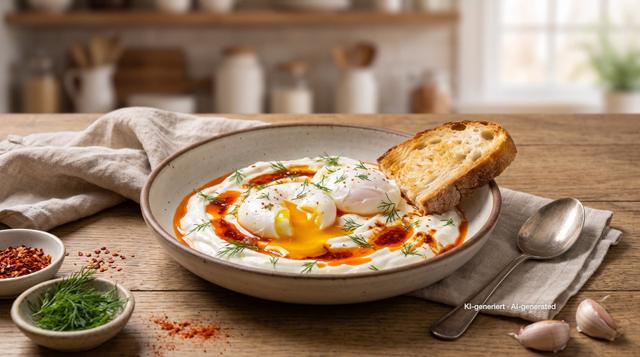 Turkish Eggs with Yogurt (Cilbir)