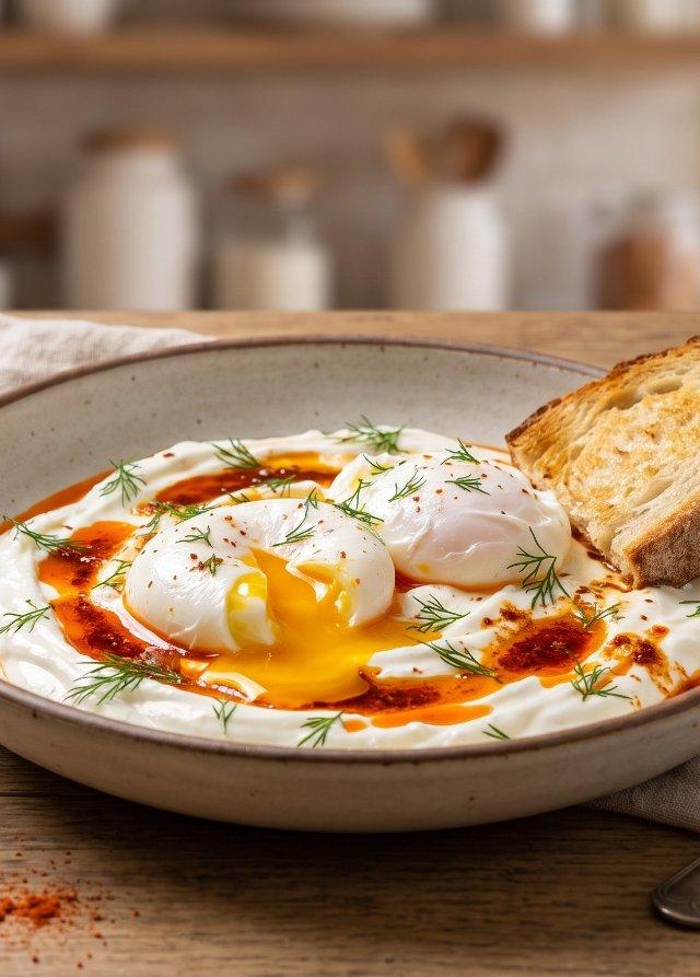 Turkish Eggs with Yogurt (Cilbir)