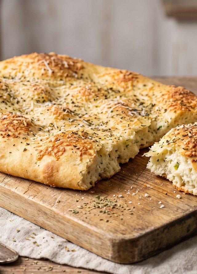 Pain plat au cottage cheese