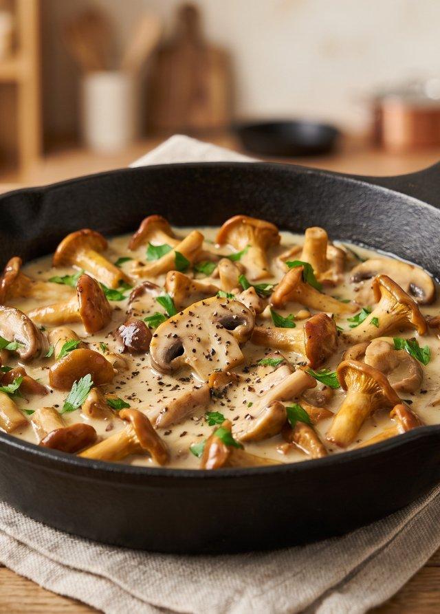 Creamy Garlic Mushrooms