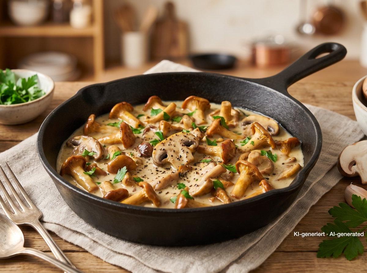 Creamy Garlic Mushrooms