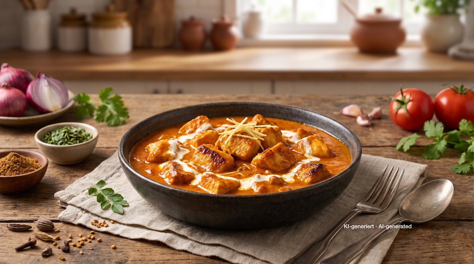 Romige butter chicken
