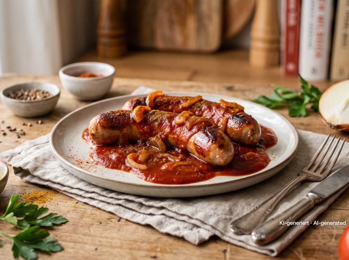 German Currywurst with Homemade Sauce