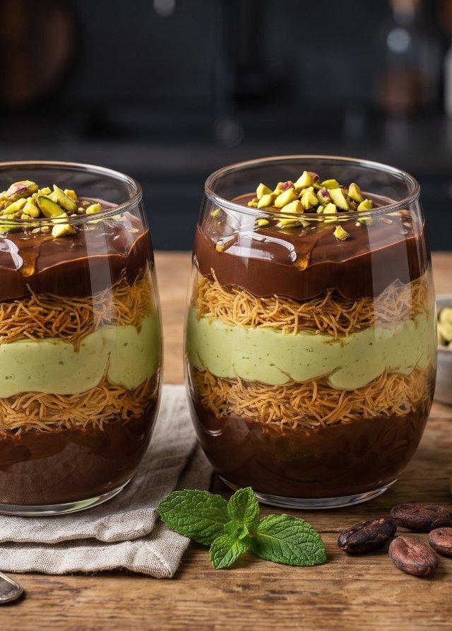 Dubai Chocolate Dessert Cups