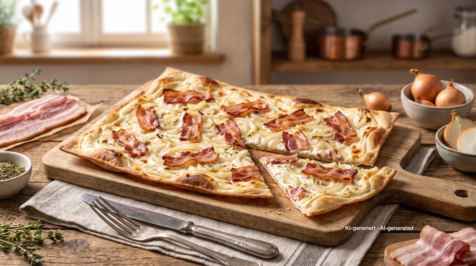 Alsatian Tarte Flambee