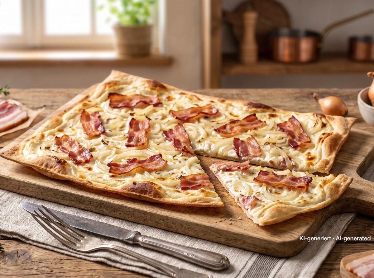 Tarte flambée alsacienne