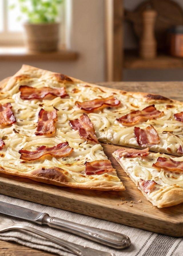 Tarte flambée alsacienne