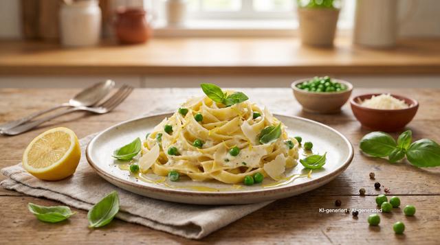 Erbsen-Zitronen-Pasta