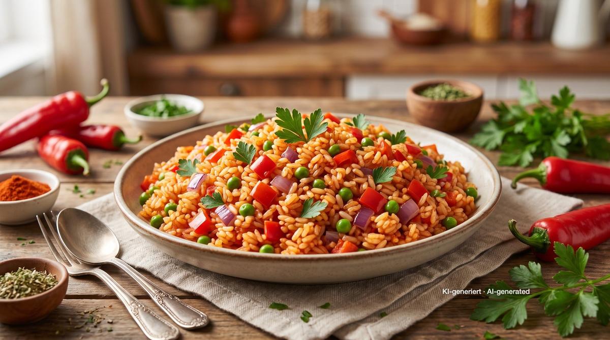 Balkan Djuvec Rice – Recipe and image AI-created, editorially reviewed