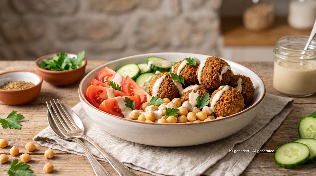 Falafel Bowl with Tahini Dressing – Recipe and image AI-created, editorially reviewed