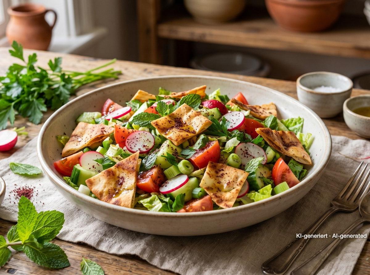 Fattoush — Lebanese Bread Salad