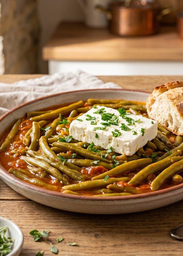 Greek Braised Green Beans