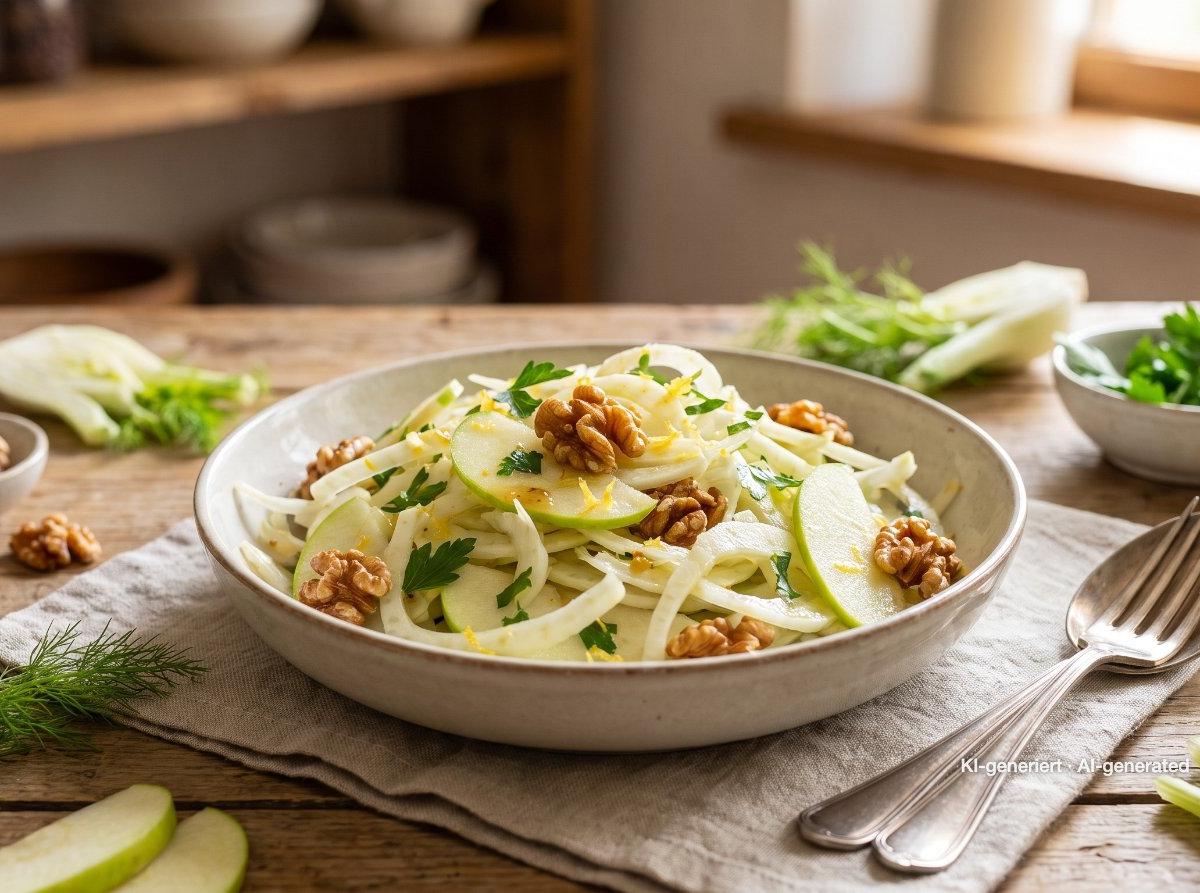 Fennel and Apple Salad with Walnuts