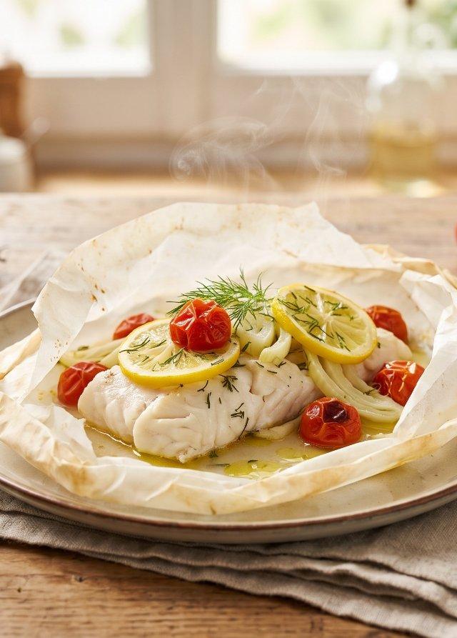 Fish en Papillote with Vegetables