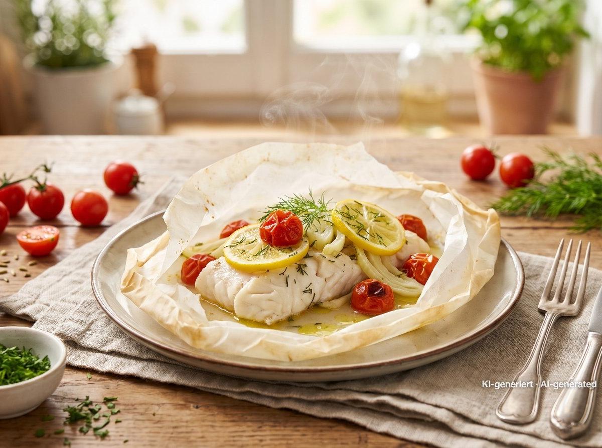 Fish en Papillote with Vegetables