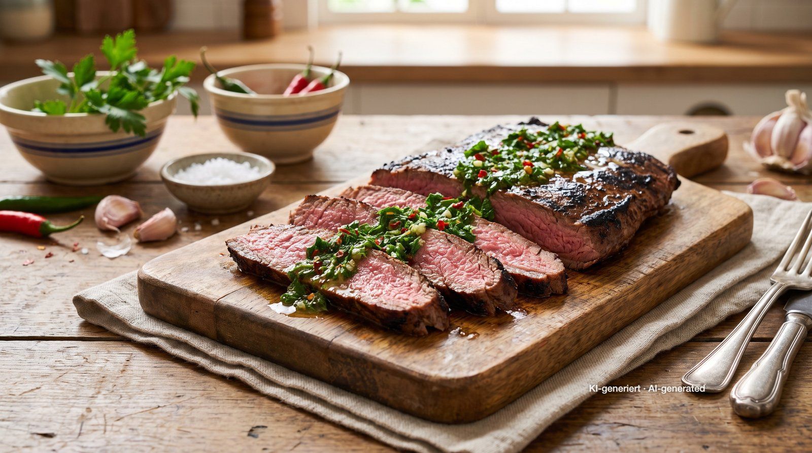Flank Steak mit Chimichurri