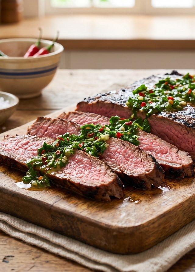 Flank Steak mit Chimichurri