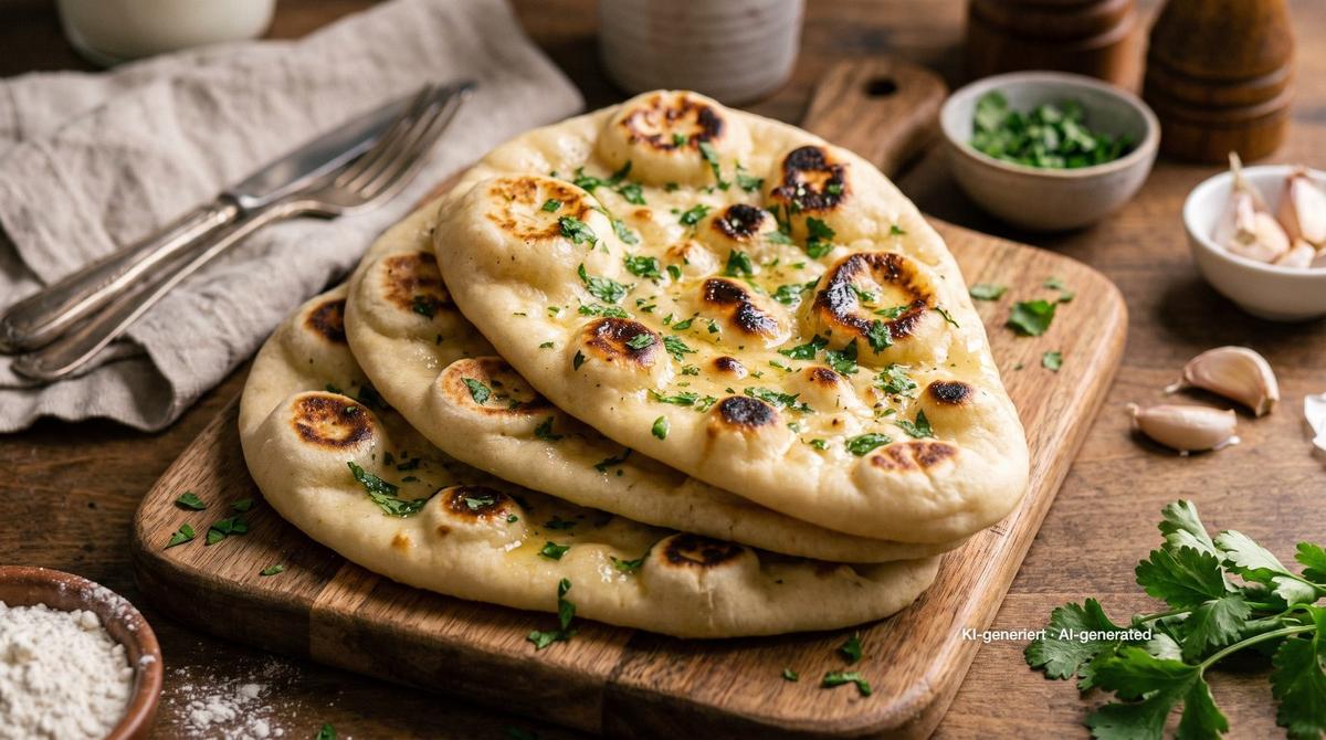 Soft Skillet Naan Bread – Recipe and image AI-created, editorially reviewed